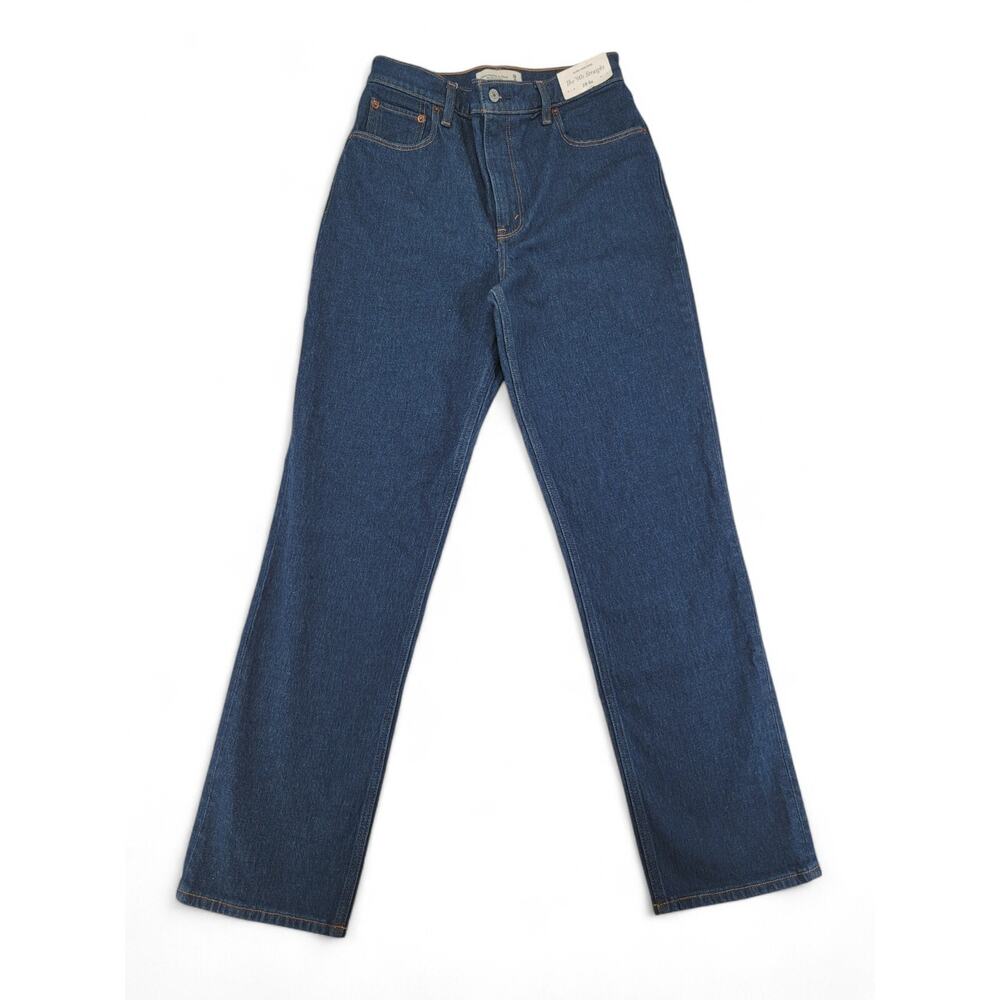 NWT Abercrombie & Fitch Women's the 90’s Straight ultra high-rise jeans 6R